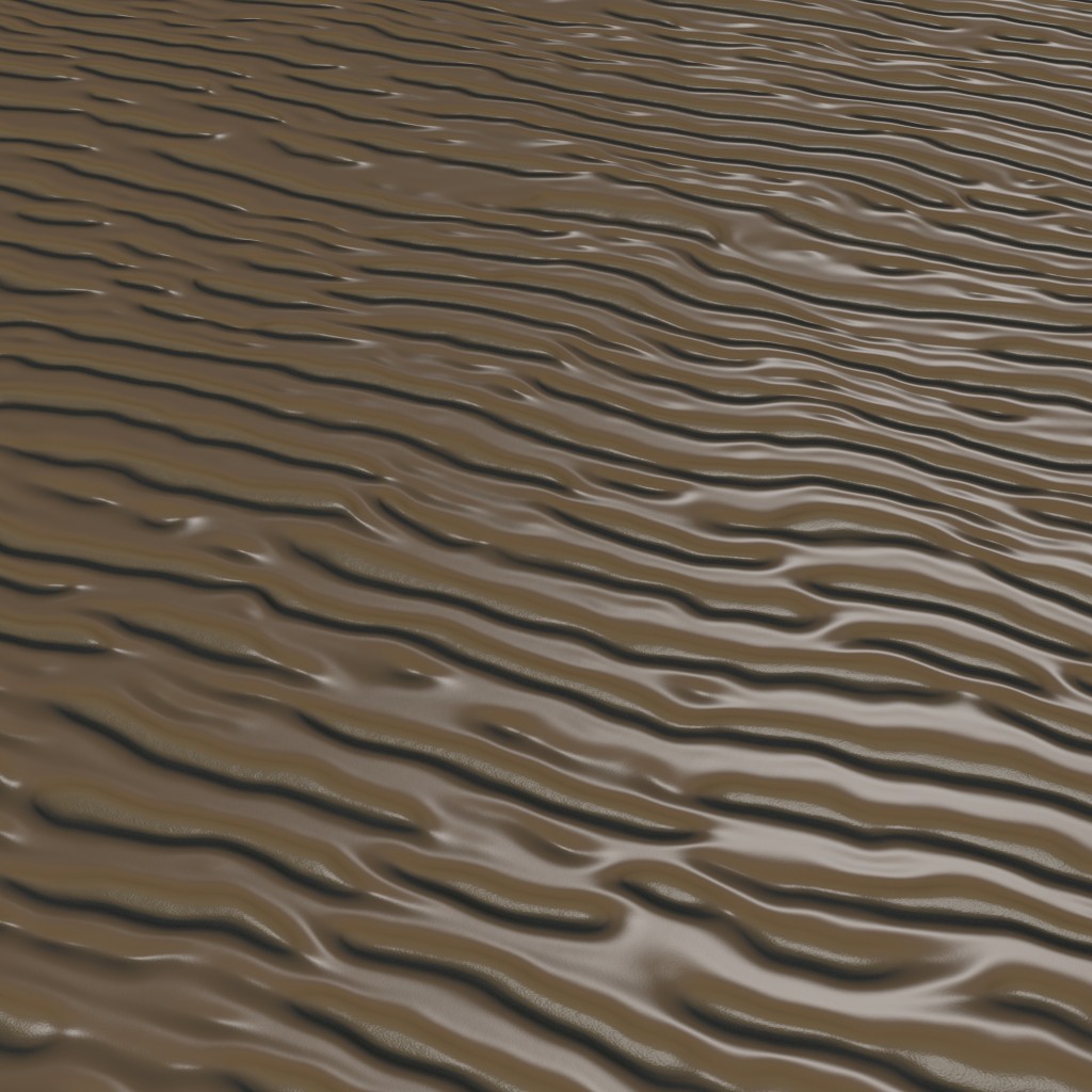 Damp Ridged Sand Cycles Procedural Shader preview image 1